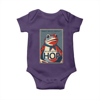 No Hope Without Hop Baby Onesie Ribbit Resist Repeat Resistance Frog Protest Pop Art Graphic - Wonder Print Shop