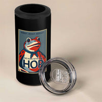 No Hope Without Hop 4 in 1 Can Cooler Tumbler Ribbit Resist Repeat Resistance Frog Protest Pop Art Graphic - Wonder Print Shop