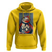 No Hope Without Hop Hoodie Ribbit Resist Repeat Resistance Frog Protest Pop Art Graphic - Wonder Print Shop