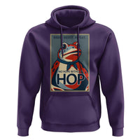 No Hope Without Hop Hoodie Ribbit Resist Repeat Resistance Frog Protest Pop Art Graphic - Wonder Print Shop