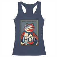 No Hope Without Hop Racerback Tank Top Ribbit Resist Repeat Resistance Frog Protest Pop Art Graphic - Wonder Print Shop