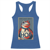 No Hope Without Hop Racerback Tank Top Ribbit Resist Repeat Resistance Frog Protest Pop Art Graphic - Wonder Print Shop