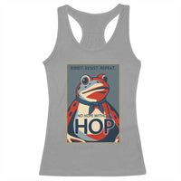 No Hope Without Hop Racerback Tank Top Ribbit Resist Repeat Resistance Frog Protest Pop Art Graphic - Wonder Print Shop