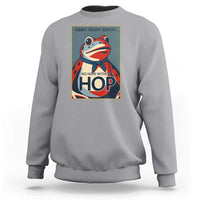 No Hope Without Hop Sweatshirt Ribbit Resist Repeat Resistance Frog Protest Pop Art Graphic - Wonder Print Shop