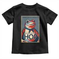 No Hope Without Hop Toddler T Shirt Ribbit Resist Repeat Resistance Frog Protest Pop Art Graphic - Wonder Print Shop