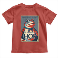 No Hope Without Hop Toddler T Shirt Ribbit Resist Repeat Resistance Frog Protest Pop Art Graphic - Wonder Print Shop