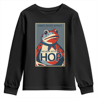 No Hope Without Hop Youth Sweatshirt Ribbit Resist Repeat Resistance Frog Protest Pop Art Graphic - Wonder Print Shop