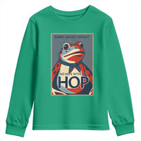 No Hope Without Hop Youth Sweatshirt Ribbit Resist Repeat Resistance Frog Protest Pop Art Graphic - Wonder Print Shop