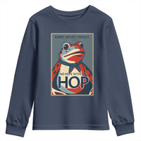 No Hope Without Hop Youth Sweatshirt Ribbit Resist Repeat Resistance Frog Protest Pop Art Graphic - Wonder Print Shop