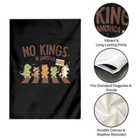 No Kings in America Garden Flag Resist Protest Cute Animal Resistance March - Wonder Print Shop