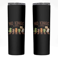 No Kings in America Skinny Tumbler Resist Protest Cute Animal Resistance March - Wonder Print Shop