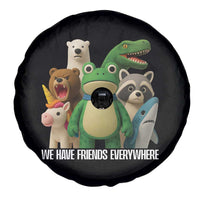 United Mascots Protest Spare Tire Cover We Have Friends Everywhere - Wonder Print Shop