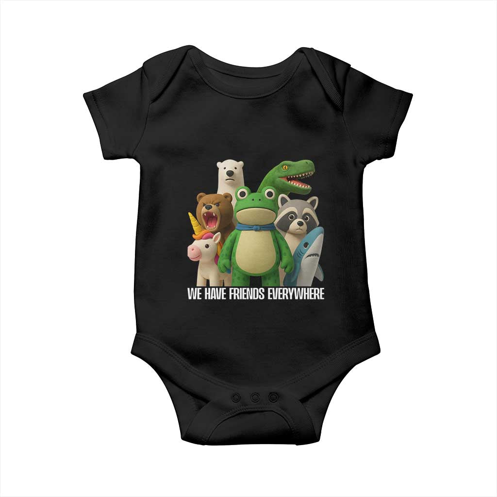 United Mascots Protest Baby Onesie We Have Friends Everywhere - Wonder Print Shop