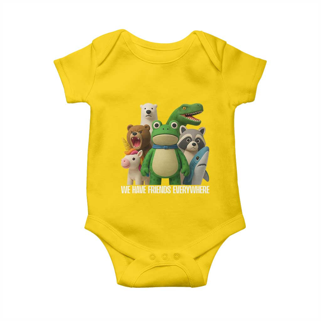 United Mascots Protest Baby Onesie We Have Friends Everywhere - Wonder Print Shop