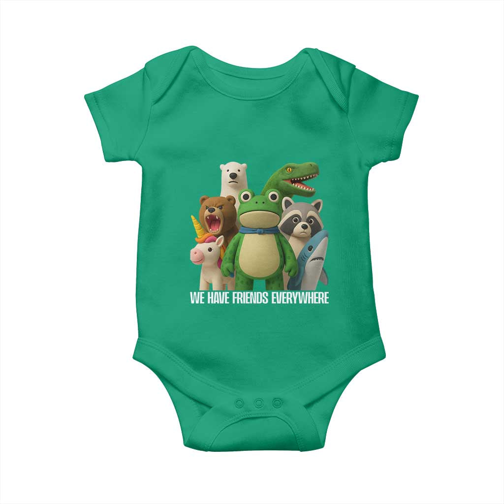 United Mascots Protest Baby Onesie We Have Friends Everywhere - Wonder Print Shop