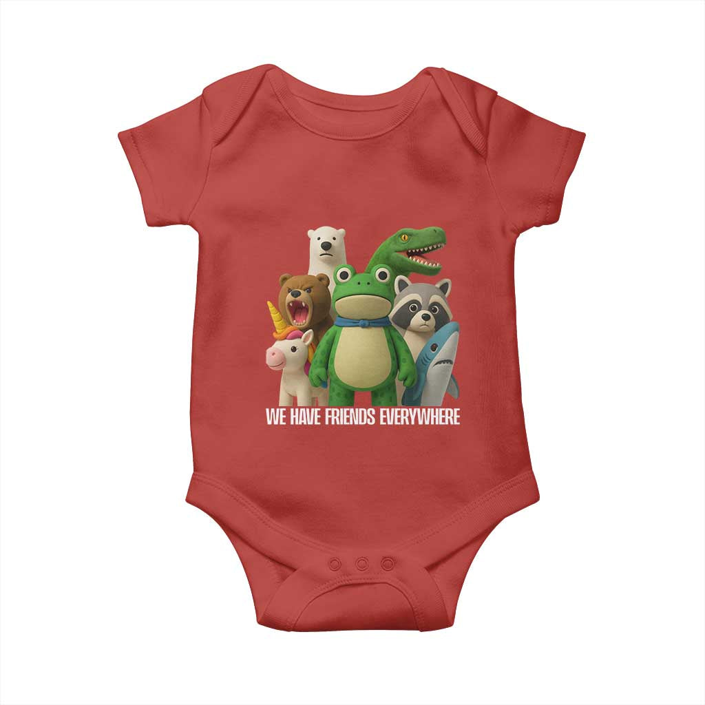 United Mascots Protest Baby Onesie We Have Friends Everywhere - Wonder Print Shop
