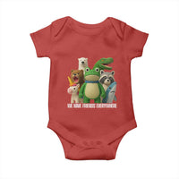 United Mascots Protest Baby Onesie We Have Friends Everywhere - Wonder Print Shop