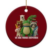 United Mascots Protest Ceramic Ornament We Have Friends Everywhere - Wonder Print Shop