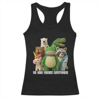United Mascots Protest Racerback Tank Top We Have Friends Everywhere - Wonder Print Shop