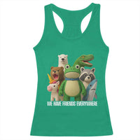 United Mascots Protest Racerback Tank Top We Have Friends Everywhere - Wonder Print Shop
