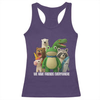 United Mascots Protest Racerback Tank Top We Have Friends Everywhere - Wonder Print Shop