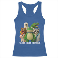 United Mascots Protest Racerback Tank Top We Have Friends Everywhere - Wonder Print Shop
