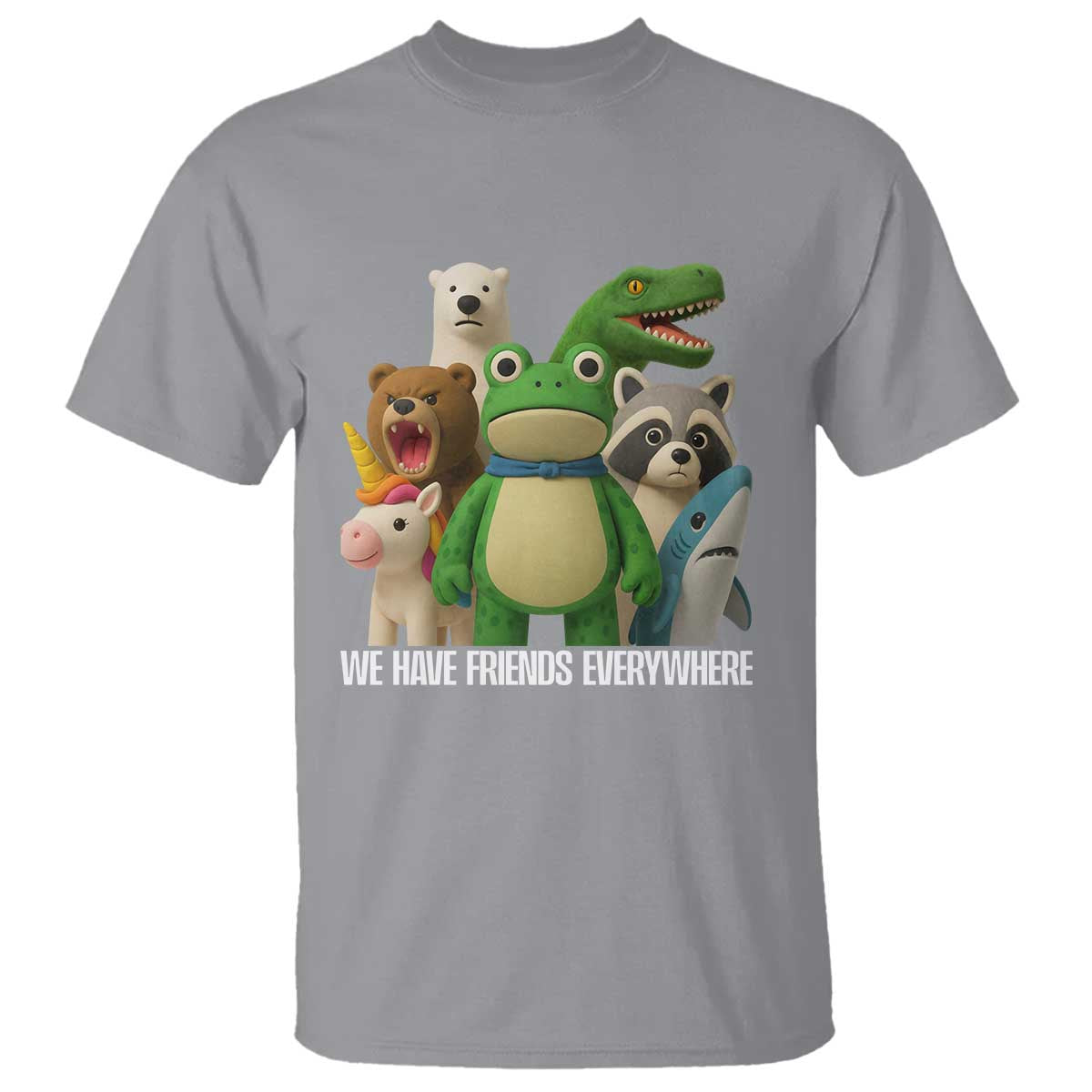 United Mascots Protest T Shirt We Have Friends Everywhere - Wonder Print Shop