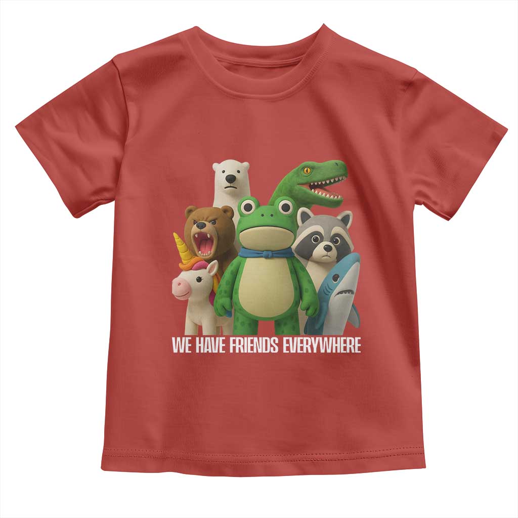 United Mascots Protest Toddler T Shirt We Have Friends Everywhere - Wonder Print Shop