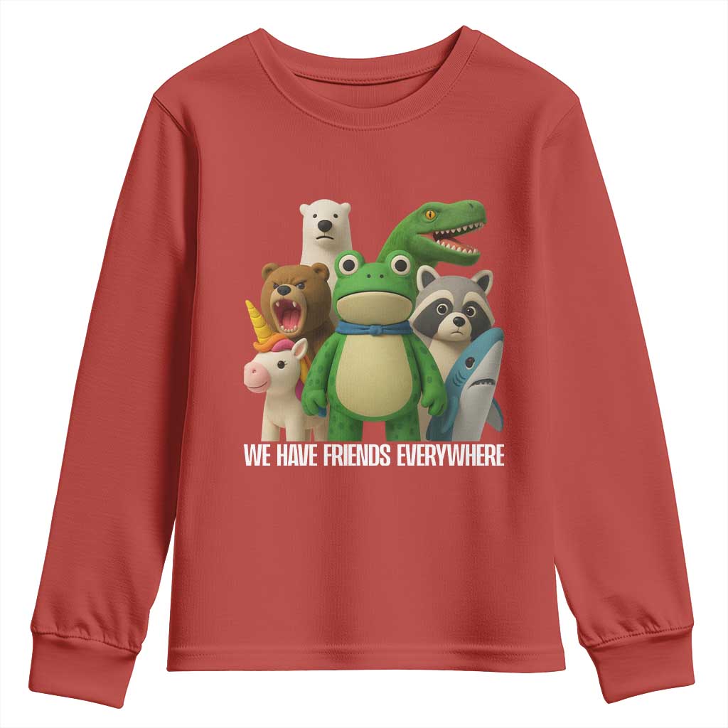 United Mascots Protest Youth Sweatshirt We Have Friends Everywhere - Wonder Print Shop