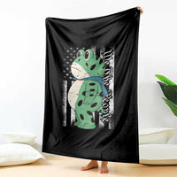 We The People Portland Frog Throw Blanket Patriotic Protest American Flag - Wonder Print Shop