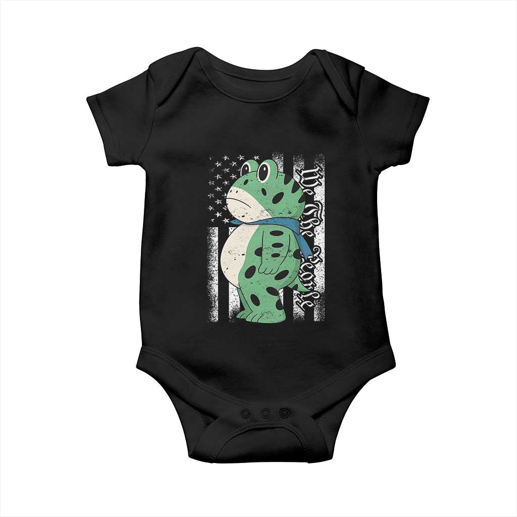We The People Portland Frog Baby Onesie Patriotic Protest American Flag - Wonder Print Shop