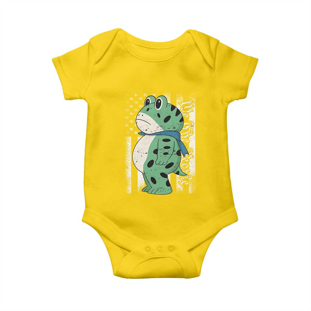 We The People Portland Frog Baby Onesie Patriotic Protest American Flag - Wonder Print Shop