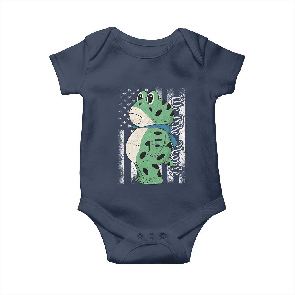 We The People Portland Frog Baby Onesie Patriotic Protest American Flag - Wonder Print Shop