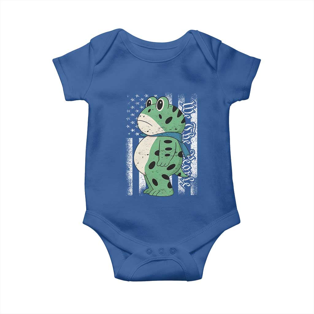 We The People Portland Frog Baby Onesie Patriotic Protest American Flag - Wonder Print Shop