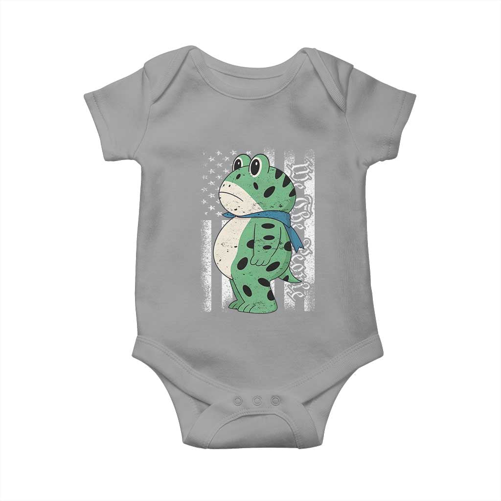 We The People Portland Frog Baby Onesie Patriotic Protest American Flag - Wonder Print Shop