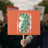 We The People Portland Frog Protest Sign Patriotic Protest American Flag - Wonder Print Shop