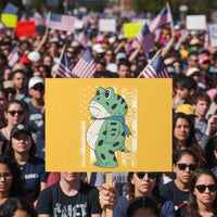 We The People Portland Frog Protest Sign Patriotic Protest American Flag - Wonder Print Shop