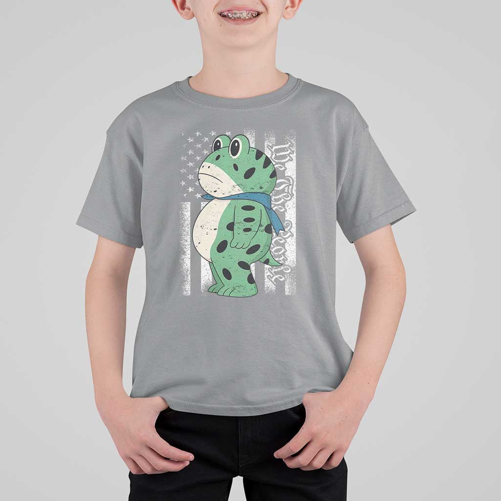 We The People Portland Frog T Shirt For Kid Patriotic Protest American Flag - Wonder Print Shop