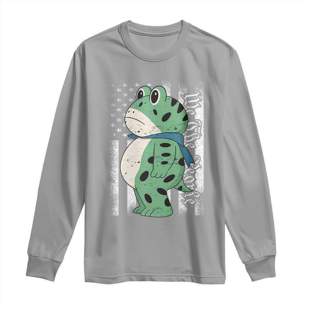 We The People Portland Frog Long Sleeve Shirt Patriotic Protest American Flag - Wonder Print Shop