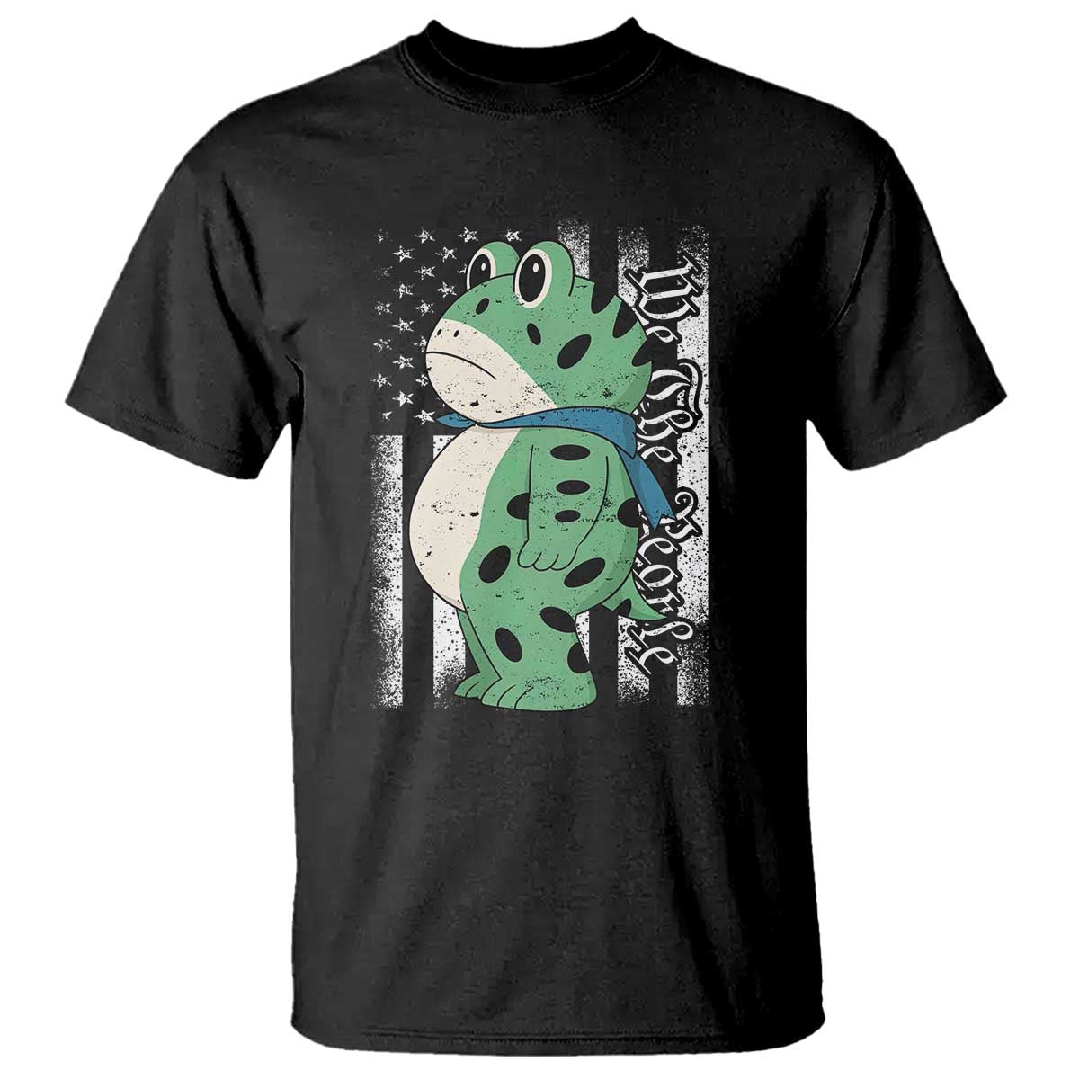 We The People Portland Frog T Shirt Patriotic Protest American Flag - Wonder Print Shop