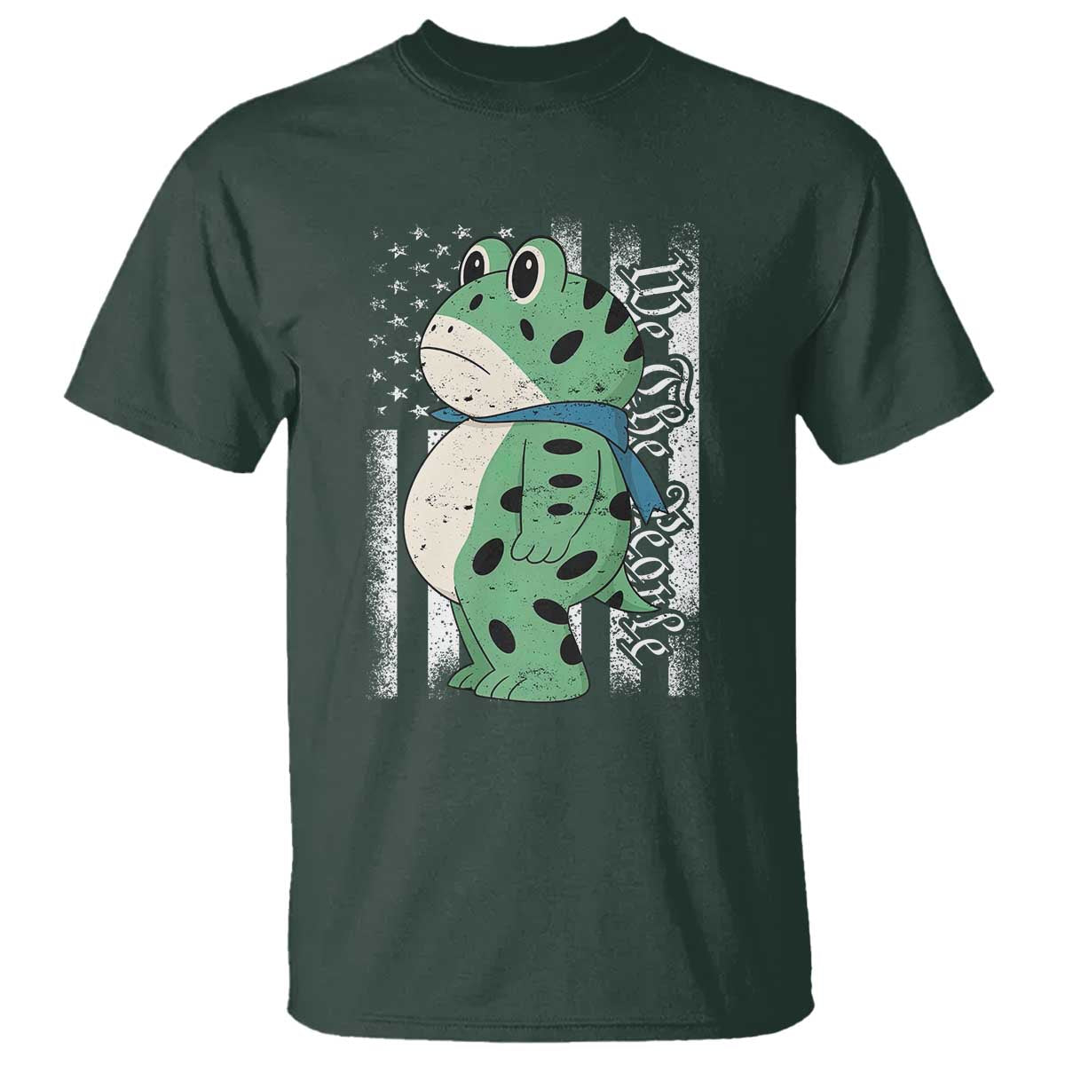 We The People Portland Frog T Shirt Patriotic Protest American Flag - Wonder Print Shop