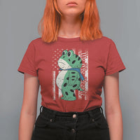 We The People Portland Frog T Shirt For Women Patriotic Protest American Flag - Wonder Print Shop