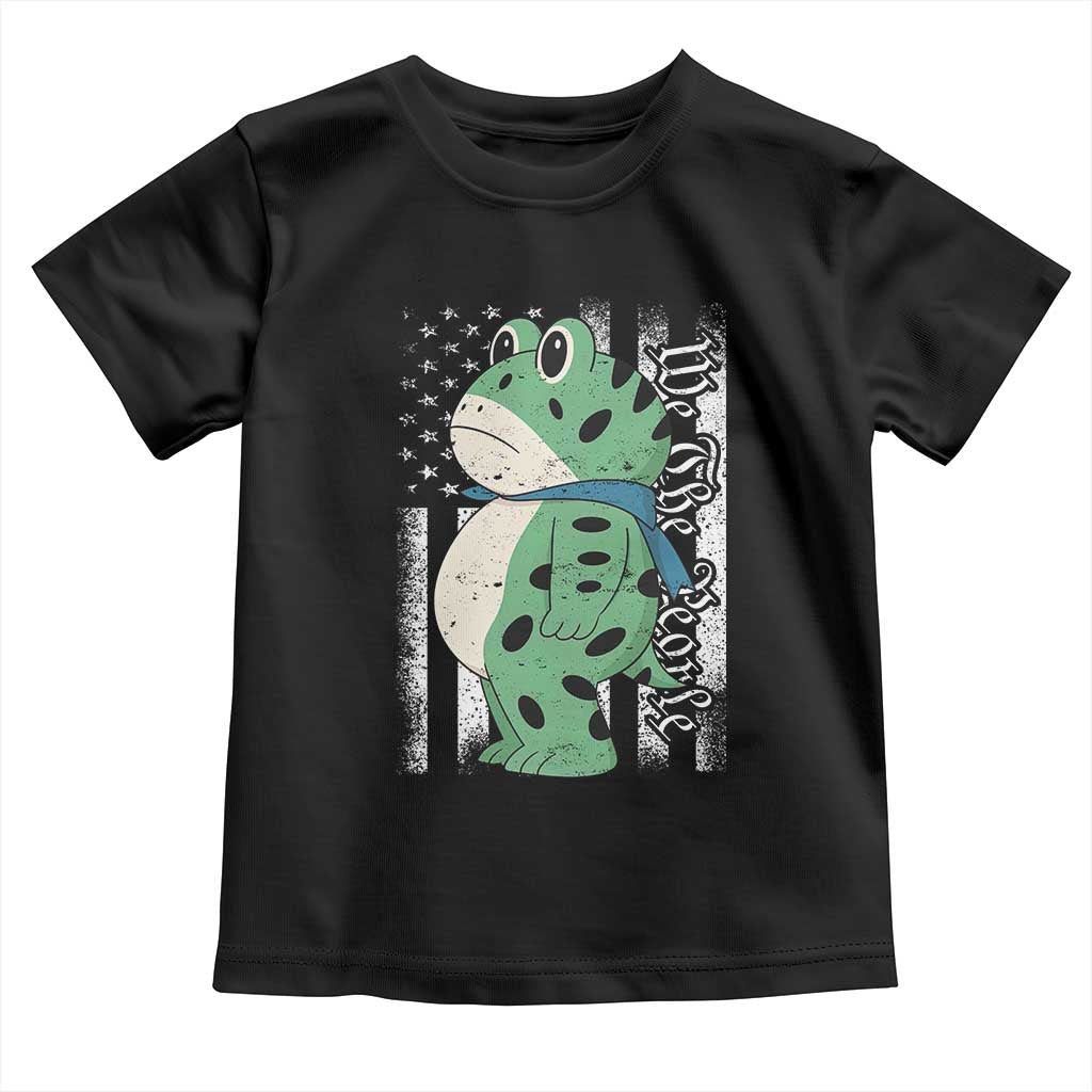 We The People Portland Frog Toddler T Shirt Patriotic Protest American Flag - Wonder Print Shop