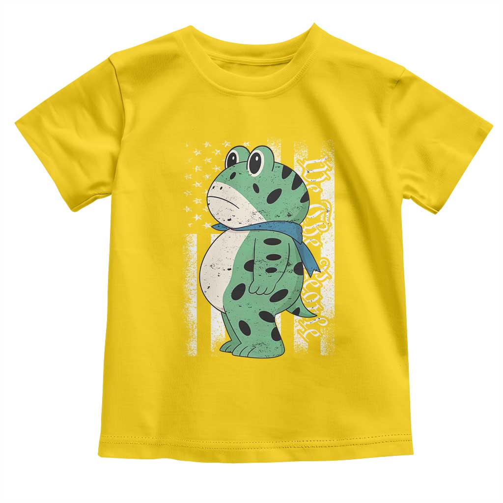We The People Portland Frog Toddler T Shirt Patriotic Protest American Flag - Wonder Print Shop