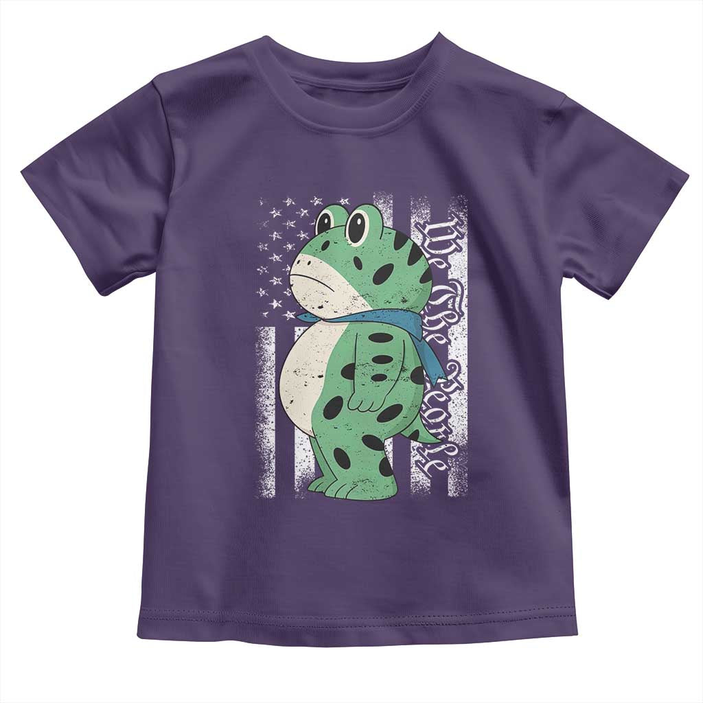 We The People Portland Frog Toddler T Shirt Patriotic Protest American Flag - Wonder Print Shop
