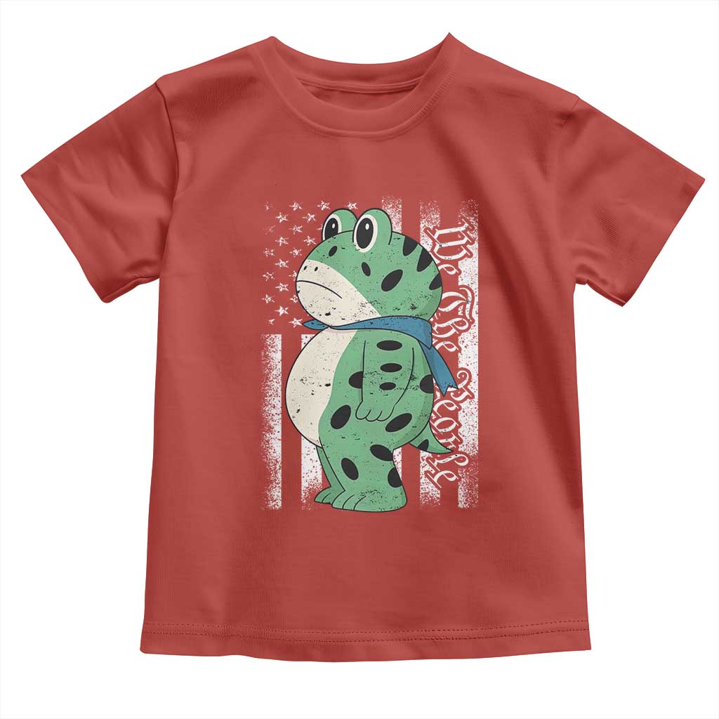 We The People Portland Frog Toddler T Shirt Patriotic Protest American Flag - Wonder Print Shop