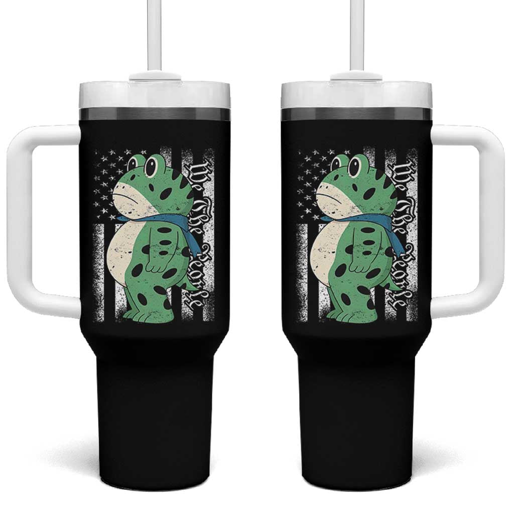 We The People Portland Frog Tumbler With Handle Patriotic Protest American Flag - Wonder Print Shop