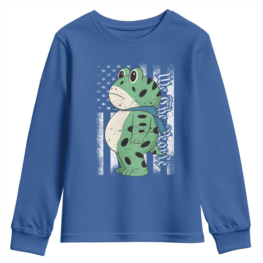 We The People Portland Frog Youth Sweatshirt Patriotic Protest American Flag - Wonder Print Shop