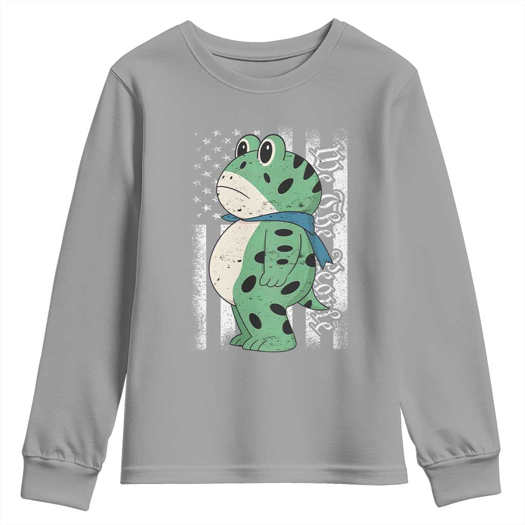 We The People Portland Frog Youth Sweatshirt Patriotic Protest American Flag - Wonder Print Shop