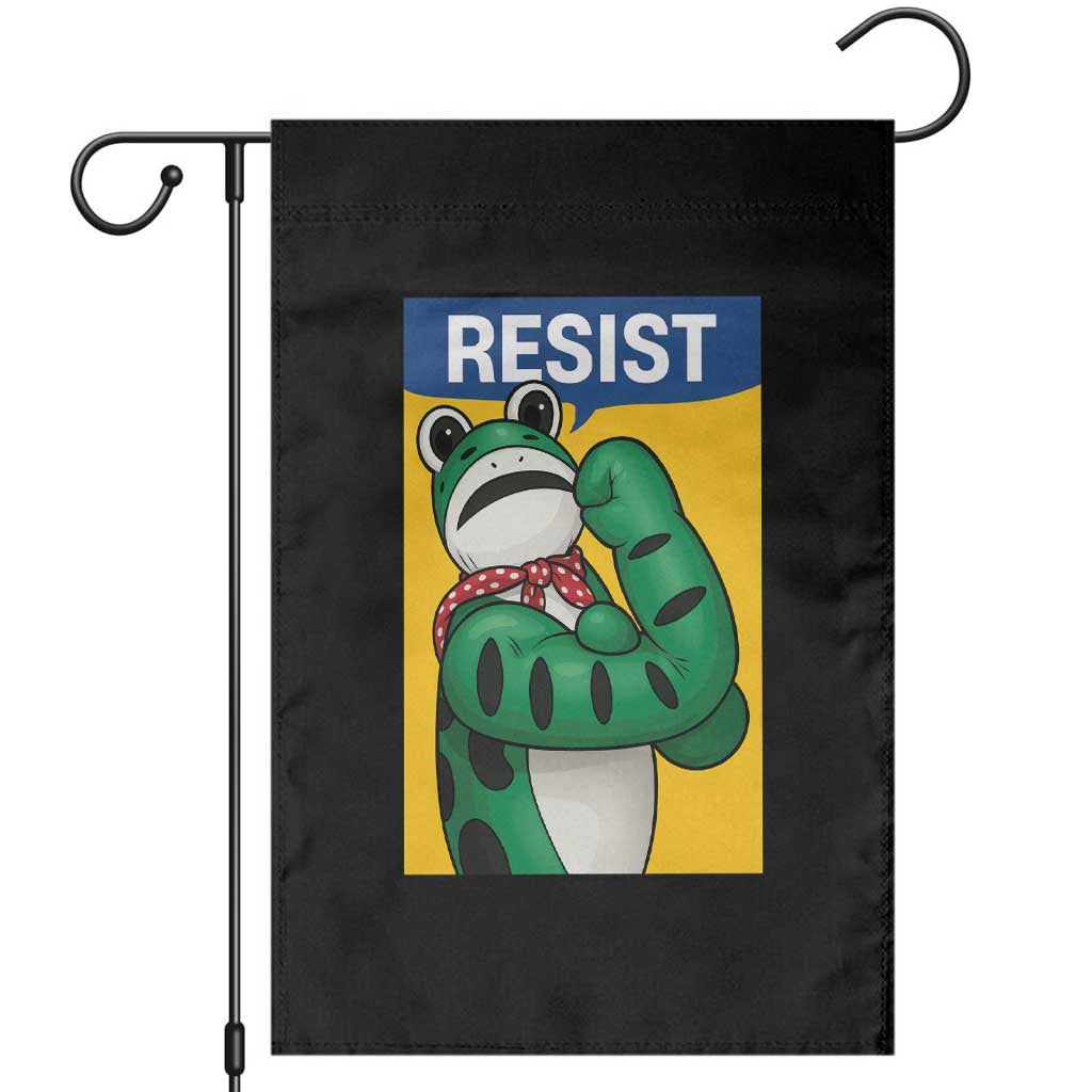 Resist Rosie Frog Garden Flag Protest Parody Feminist Retro Poster - Wonder Print Shop